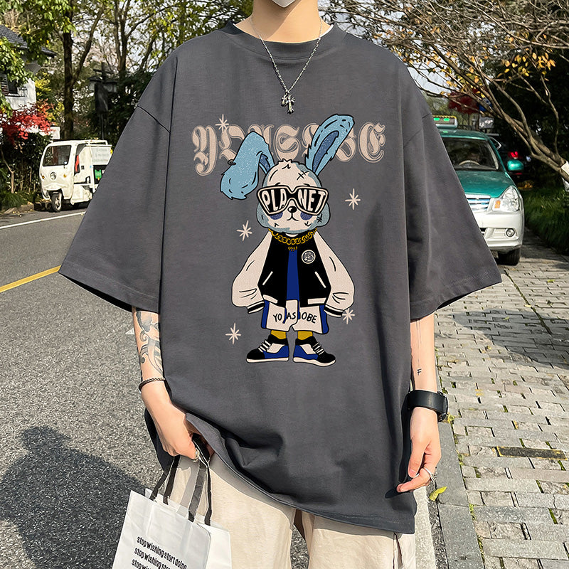 絶対欲しい 大注目 プリント 全9色 ゆったり 半袖Tシャツ -A729