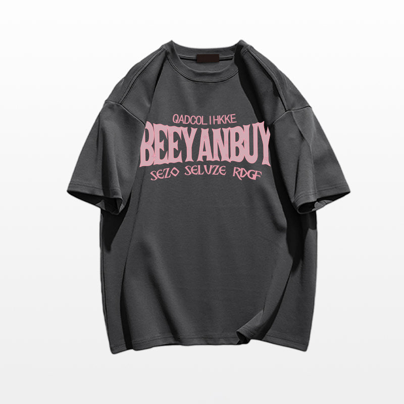 超人気 8色選べる アメカジ オーバーサイズ 半袖Tシャツ-A724
