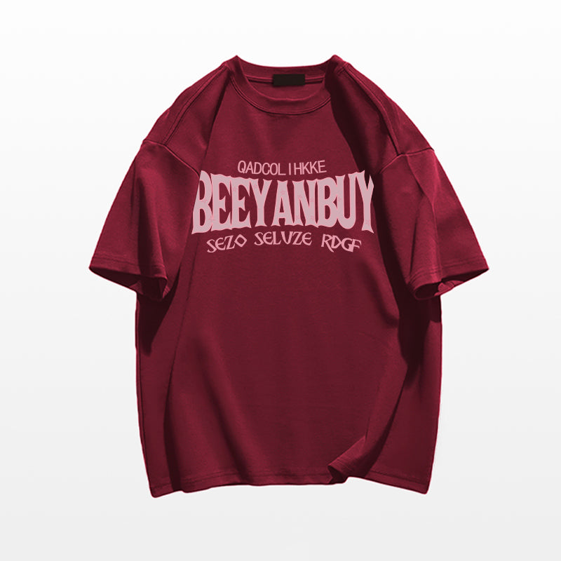超人気 8色選べる アメカジ オーバーサイズ 半袖Tシャツ-A724