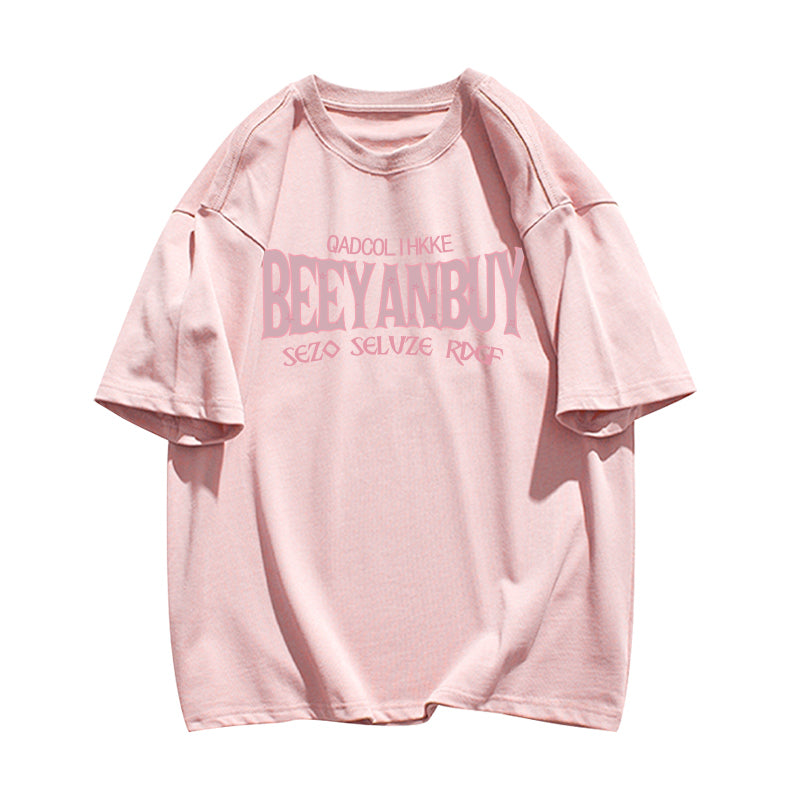 超人気 8色選べる アメカジ オーバーサイズ 半袖Tシャツ-A724