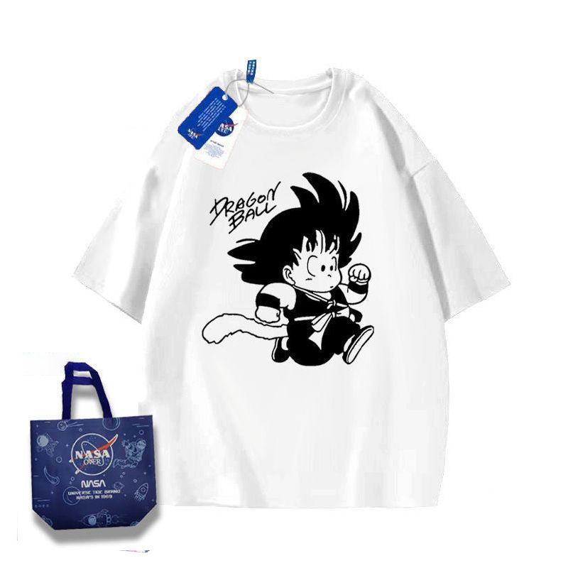 【ランキング上位】存在感抜群 トレンドアイテム カジュアル プリント 4色選択可 半袖Tシャツ -A1424