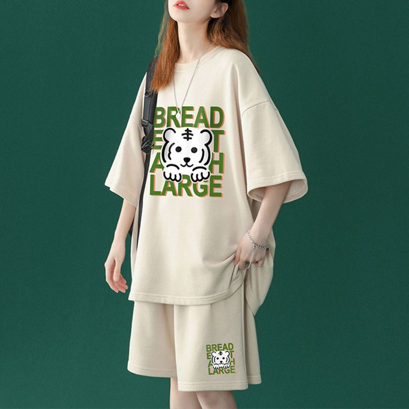 超人気 上質 カジュアル 半袖Tシャツⅹパンツセット全4色-A746