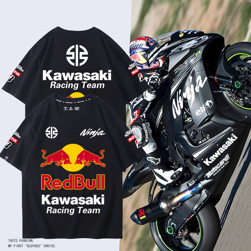 新作 上品 9色選べる レーシングスーツTシャツ半袖 A705