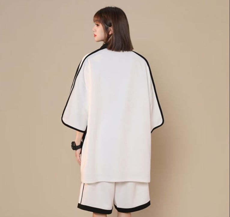 定番シンプル 絶対流行 半袖Tシャツⅹパンツセット 男女兼用ins-6538
