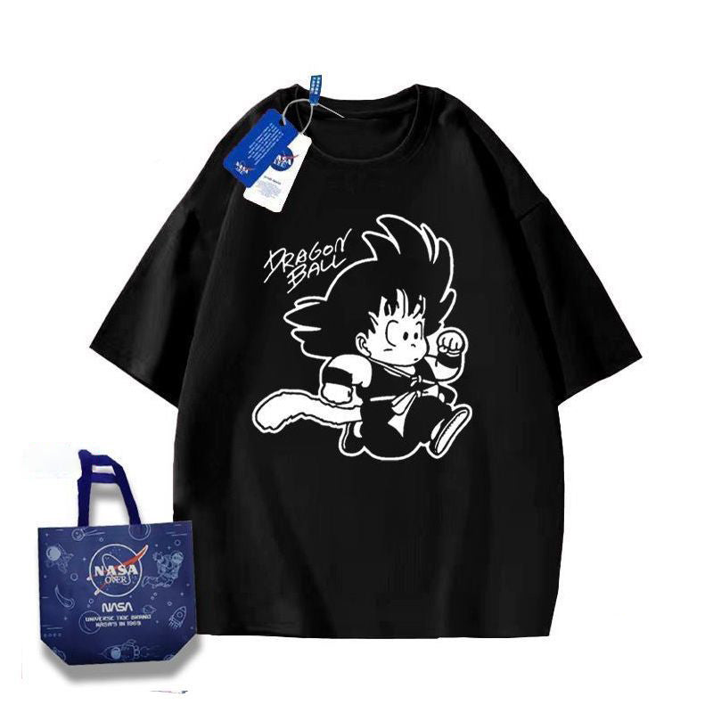 【ランキング上位】存在感抜群 トレンドアイテム カジュアル プリント 4色選択可 半袖Tシャツ -A1424