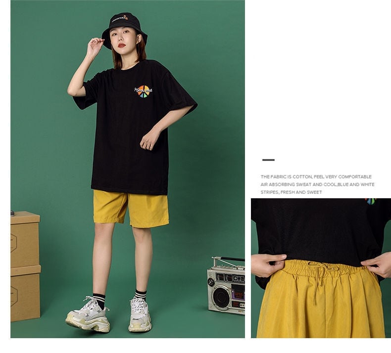 超人気 上質 シンプル 半袖Tシャツⅹパンツセット<ins-8044>