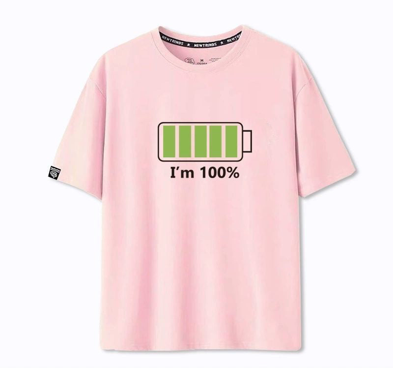 着回し力抜群 シンプル プリント 半袖Tシャツ 全6色-A910