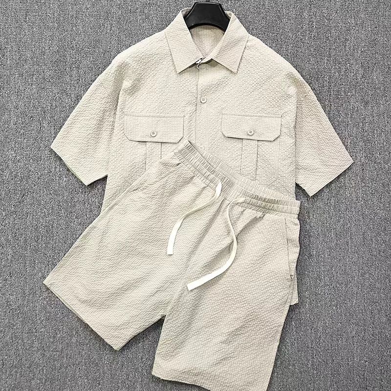 話題沸騰中 カジュアル 半袖Tシャツⅹパンツセット 全3色-A825