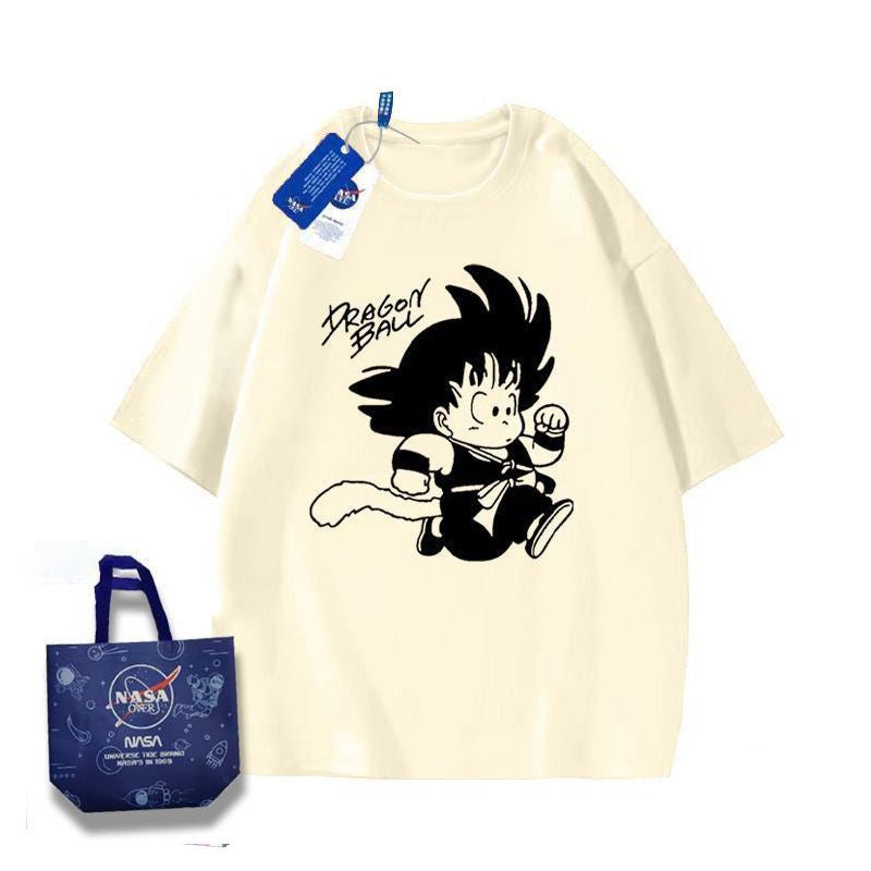 【ランキング上位】存在感抜群 トレンドアイテム カジュアル プリント 4色選択可 半袖Tシャツ -A1424