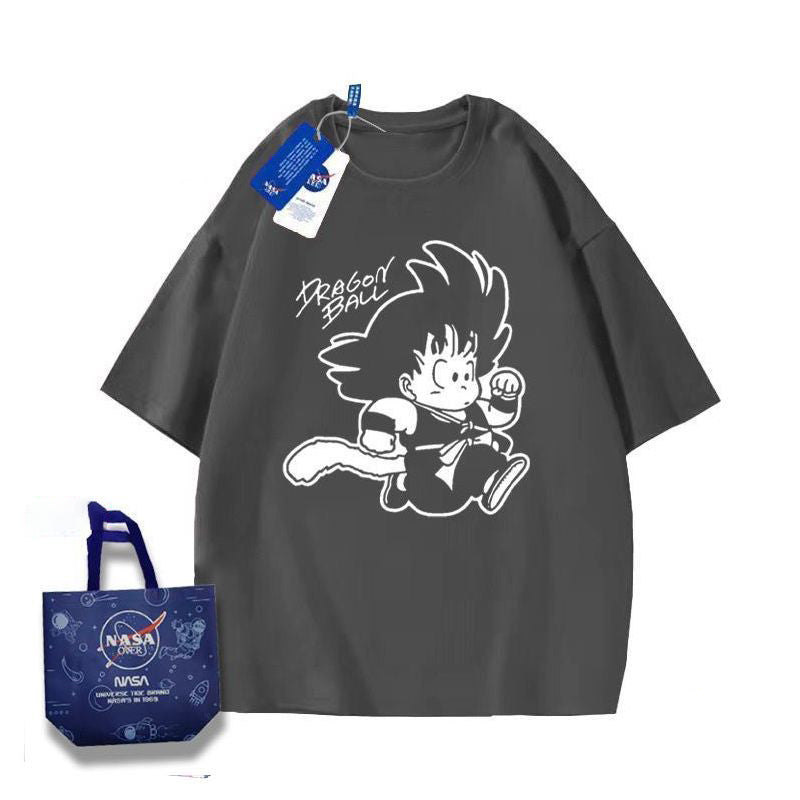 【ランキング上位】存在感抜群 トレンドアイテム カジュアル プリント 4色選択可 半袖Tシャツ -A1424