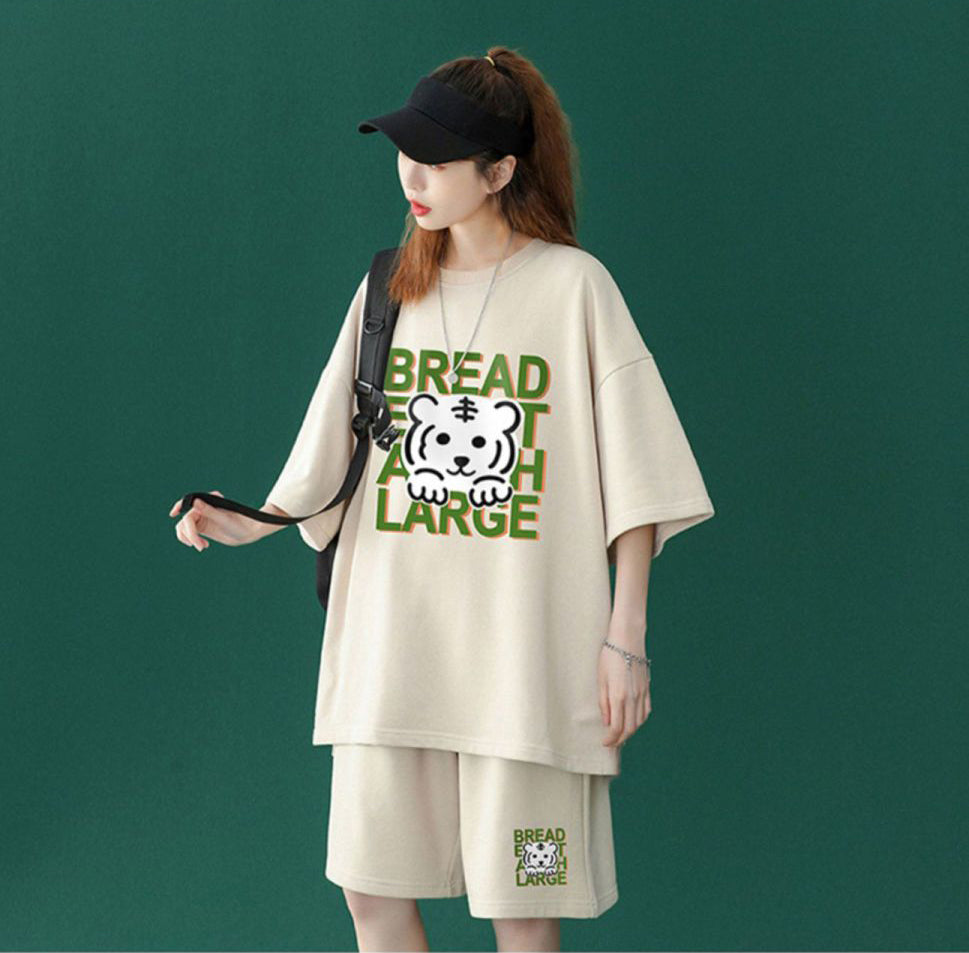 超人気 上質 カジュアル 半袖Tシャツⅹパンツセット全4色-A746