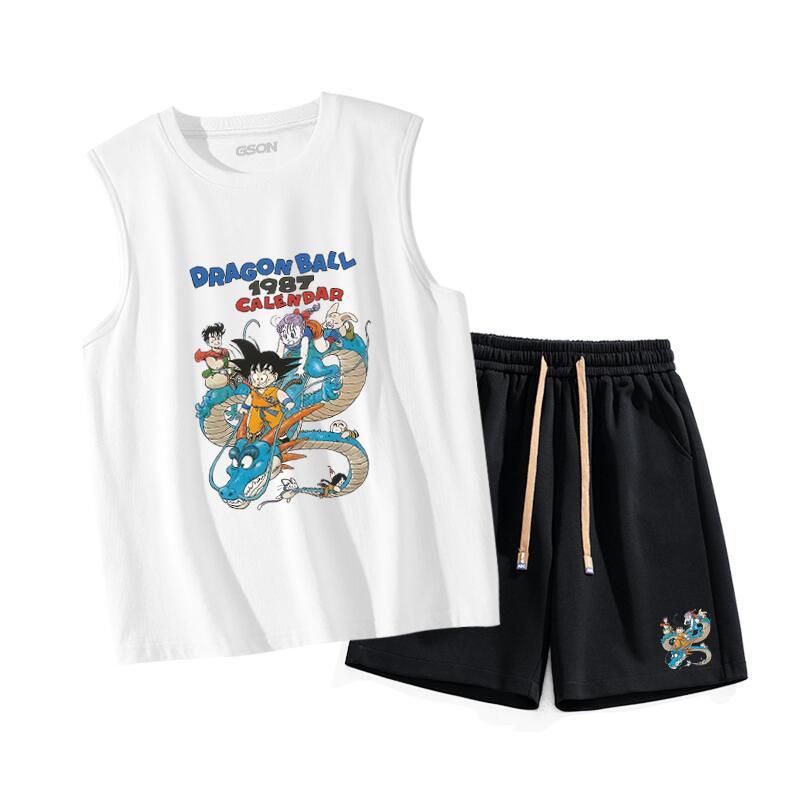 売り切れ必至 絶対流行 プリント 袖なしTシャツⅹパンツセット全3色-A971