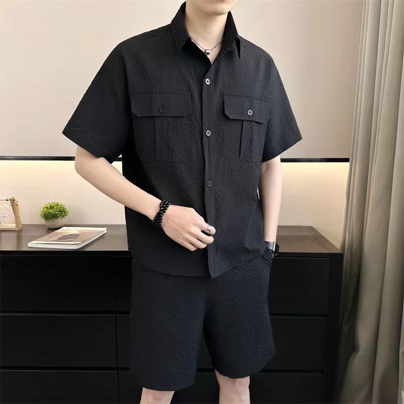 話題沸騰中 カジュアル 半袖Tシャツⅹパンツセット 全3色-A825