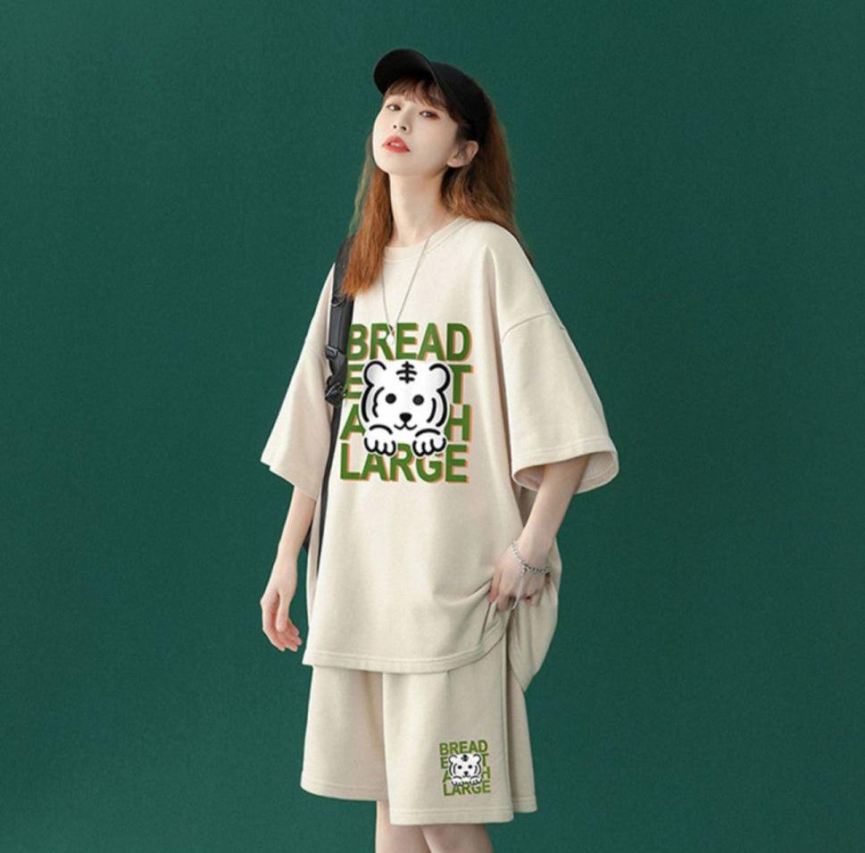 超人気 上質 カジュアル 半袖Tシャツⅹパンツセット全4色-A746