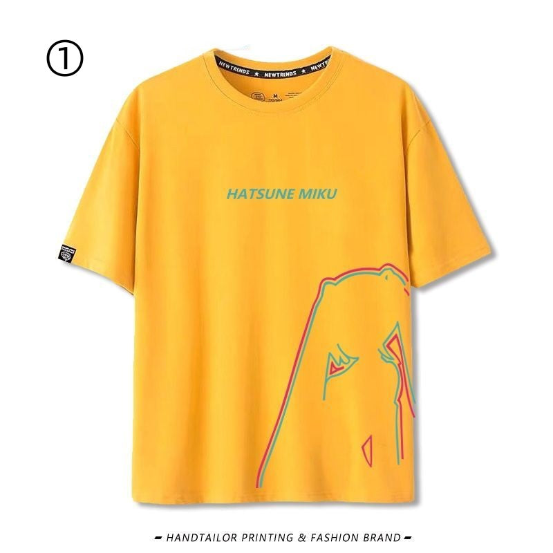 売れ筋 大人可愛い 激安セール 着回し力抜群 おすすめ プリントロゴ 半袖 Tシャツ-A2474