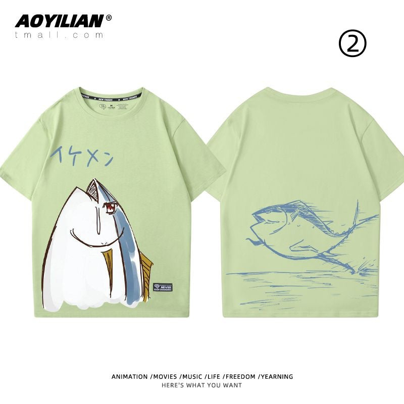 【人気ランキングNO.6】着回し力抜群 シンプル おすすめ プリントロゴ 半袖 Tシャツ-A2632