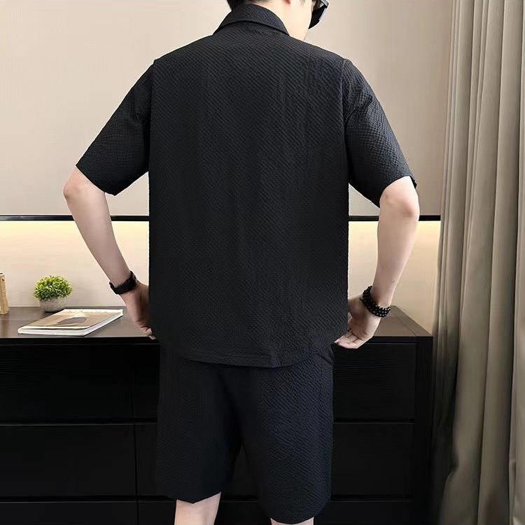 話題沸騰中 カジュアル 半袖Tシャツⅹパンツセット 全3色-A825