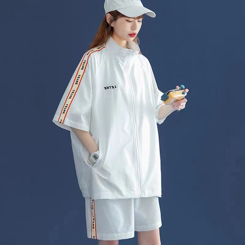 着回し力抜群 絶対流行 カジュアル 半袖Tシャツⅹパンツセット<ins-8191>