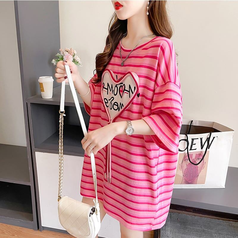 スタイリッシュ 今季大好評 ボーダー柄 Tシャツ カットソー<ins-3254>