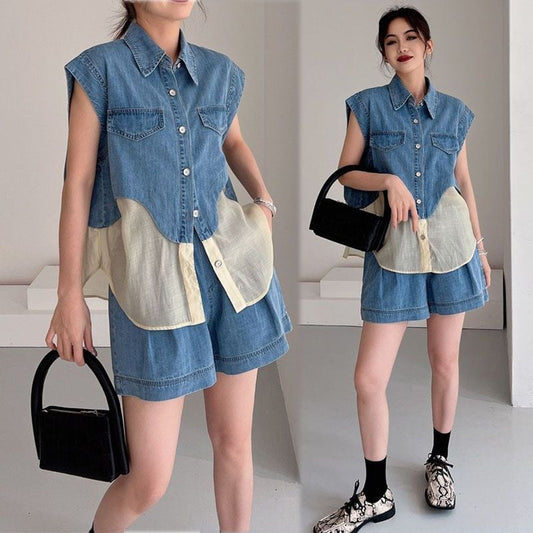 今季マストバイ ファッション 上品 半袖Tシャツⅹパンツセット <ins-6575>