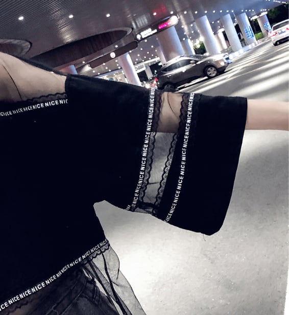 話題沸騰中 アバンギャルド レイヤード風 プリントTシャツ ゆったり半袖<ins-8102>