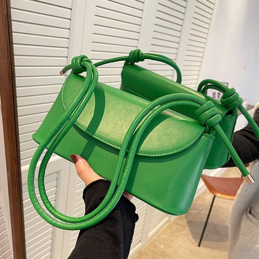 オシャレ度満点 カジュアル 無地 ショルダーバッグ<ins-2850>