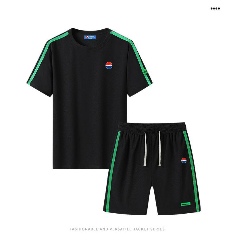 新商品 カジュアル ルーズ 半袖Tシャツⅹパンツセット 全6色- A800