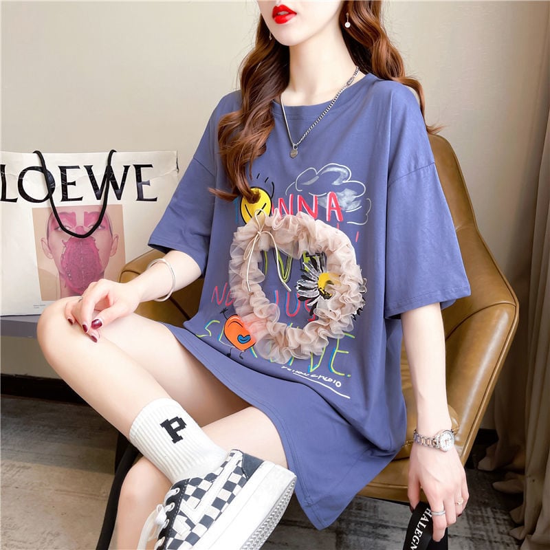 話題沸騰中 オシャレ度満点 高級感溢れる 3色選択可 Tシャツ カットソー<ins-8293>