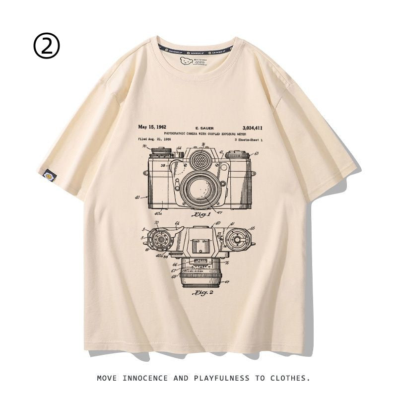 着回し力抜群 好感度UP おすすめ プリントロゴ 半袖 Tシャツ-A2345