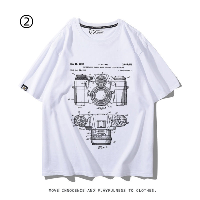 着回し力抜群 好感度UP おすすめ プリントロゴ 半袖 Tシャツ-A2345
