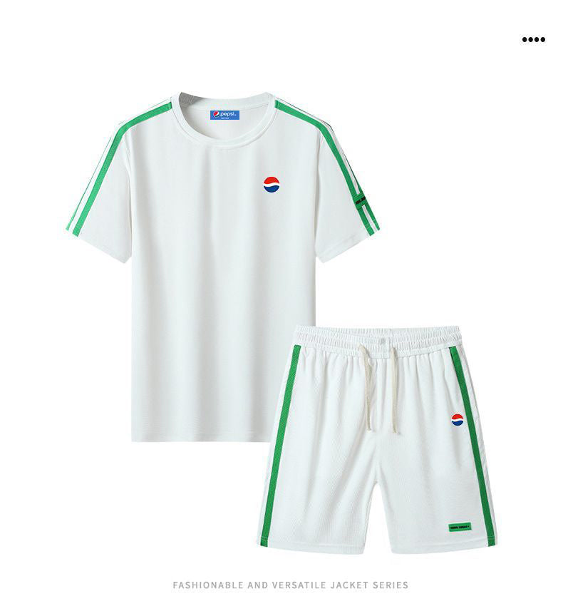 新商品 カジュアル ルーズ 半袖Tシャツⅹパンツセット 全6色- A800