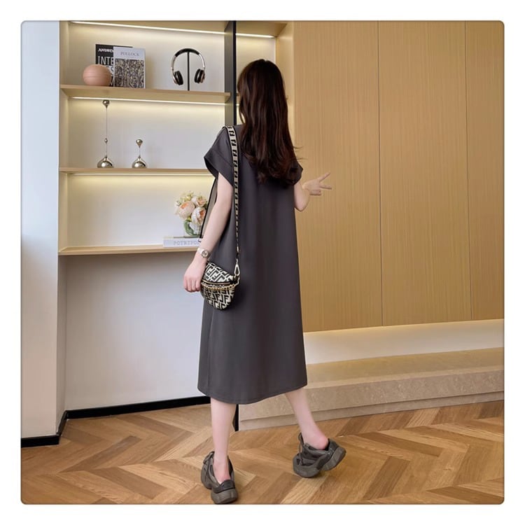 絶対欲しい 夏新作 キュート プリント ゆったり ワンピース<ins-8198>