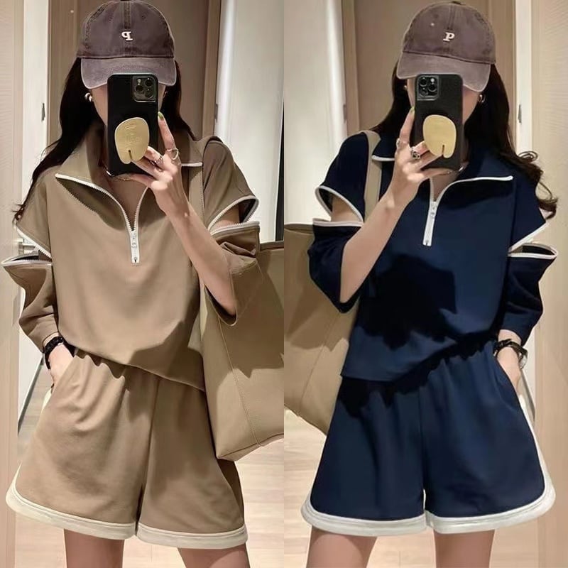 主役級 今季マストバイ ファッション 個性派 半袖Tシャツⅹパンツセット<ins-6533>