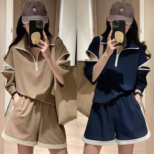 主役級  今季マストバイ ファッション 個性派 半袖Tシャツⅹパンツセット<ins-6533>