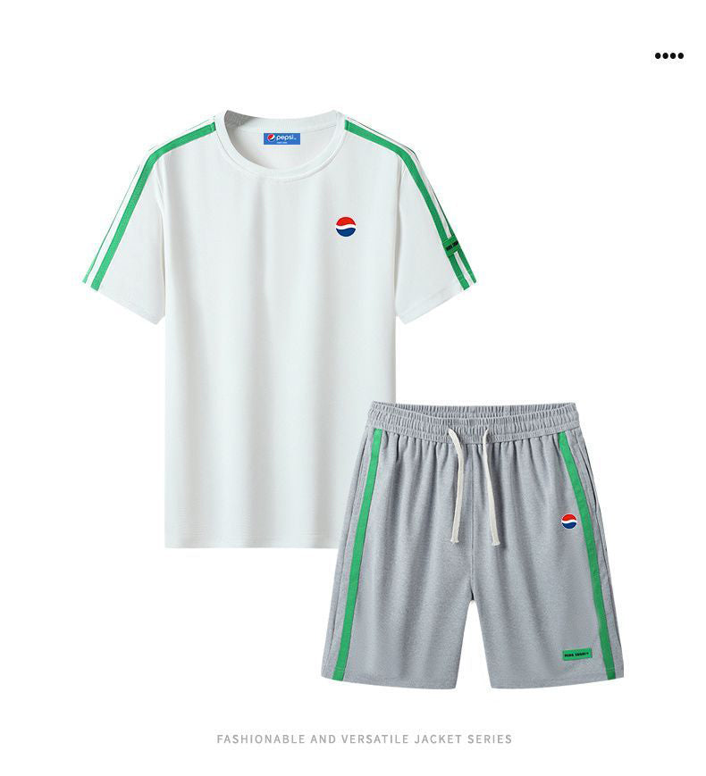 新商品 カジュアル ルーズ 半袖Tシャツⅹパンツセット 全6色- A800