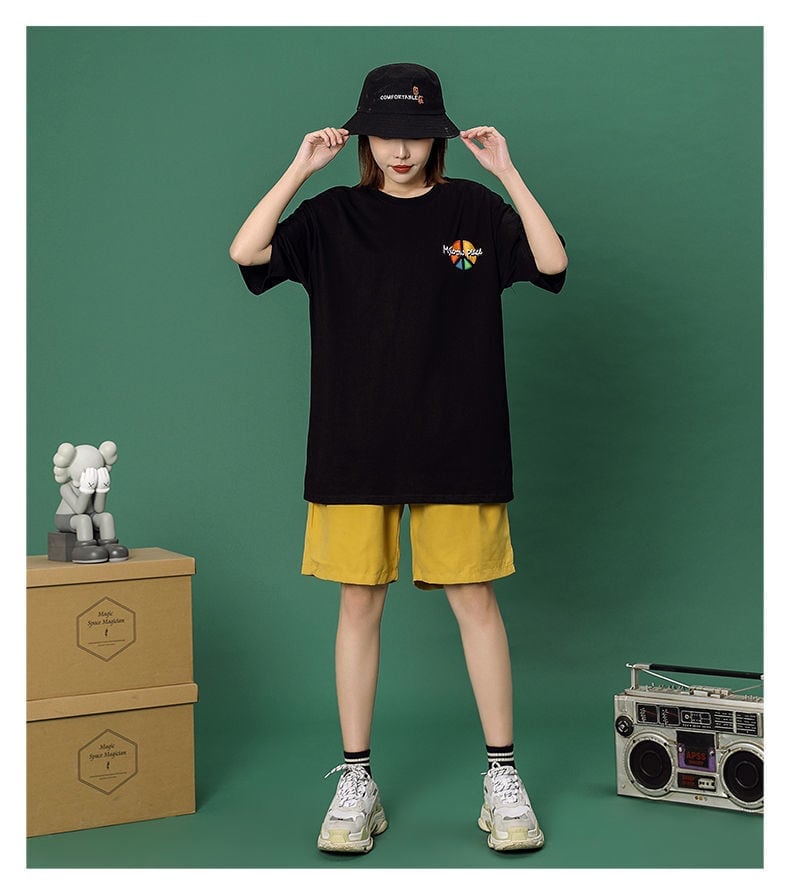 超人気 上質 シンプル 半袖Tシャツⅹパンツセット<ins-8044>