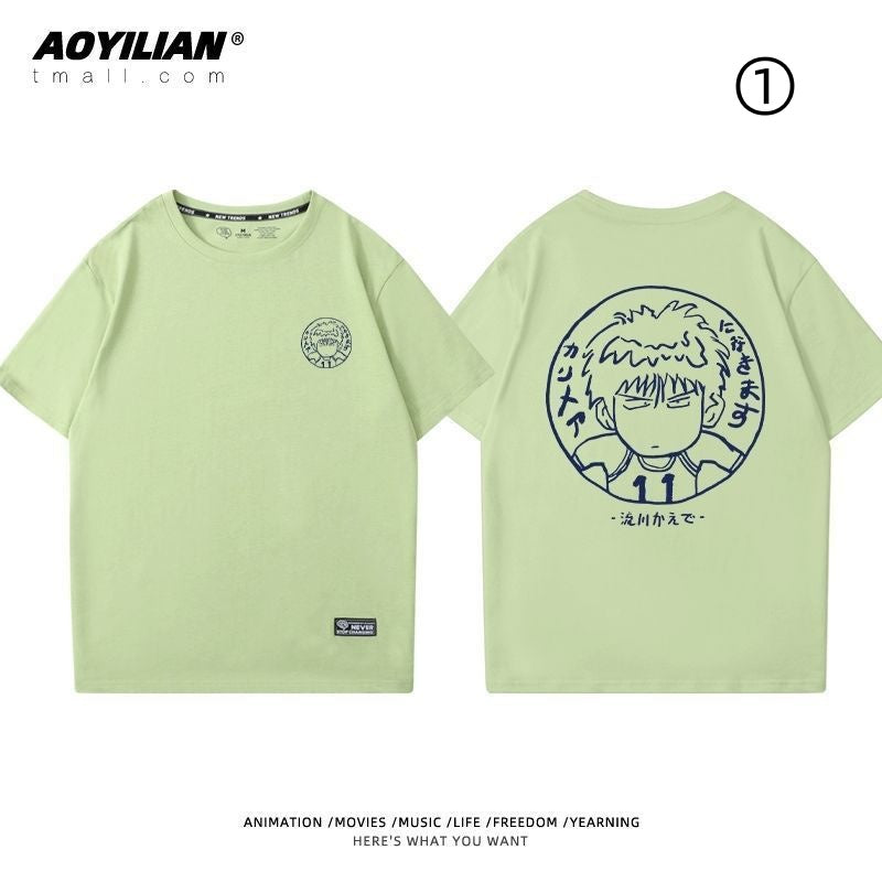 好感度UP 絶対流行 着回し力抜群 おすすめ プリントロゴ 半袖 Tシャツ-A2469