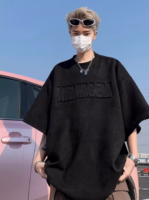 数量限定アメカジ 6色選べる オーバーサイズ 半袖Tシャツ-A726