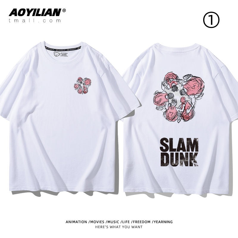 ファッション 着回し力抜群 おすすめ プリントロゴ 半袖 Tシャツ-A2534