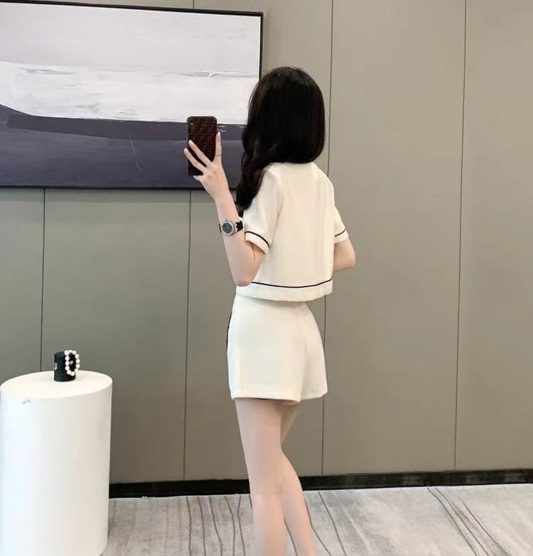 美人度アップ 絶対流行 エレガント 上質 半袖Tシャツⅹパンツセット<ins-6609>
