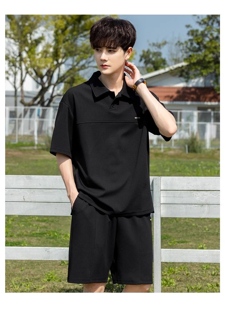 絶対欲しい カジュアル 半袖Tシャツⅹパンツセット 全2色-A818