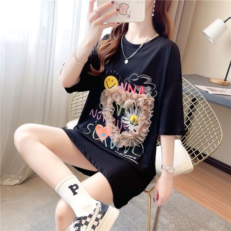 話題沸騰中 オシャレ度満点 高級感溢れる 3色選択可 Tシャツ カットソー<ins-8293>