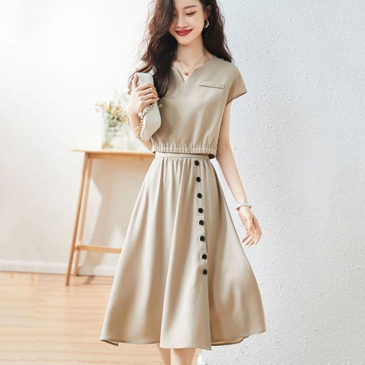 売り切れ必至 オシャレ度満点 シンプル ブラウス+ワンピース セットアップ<ins-8356>