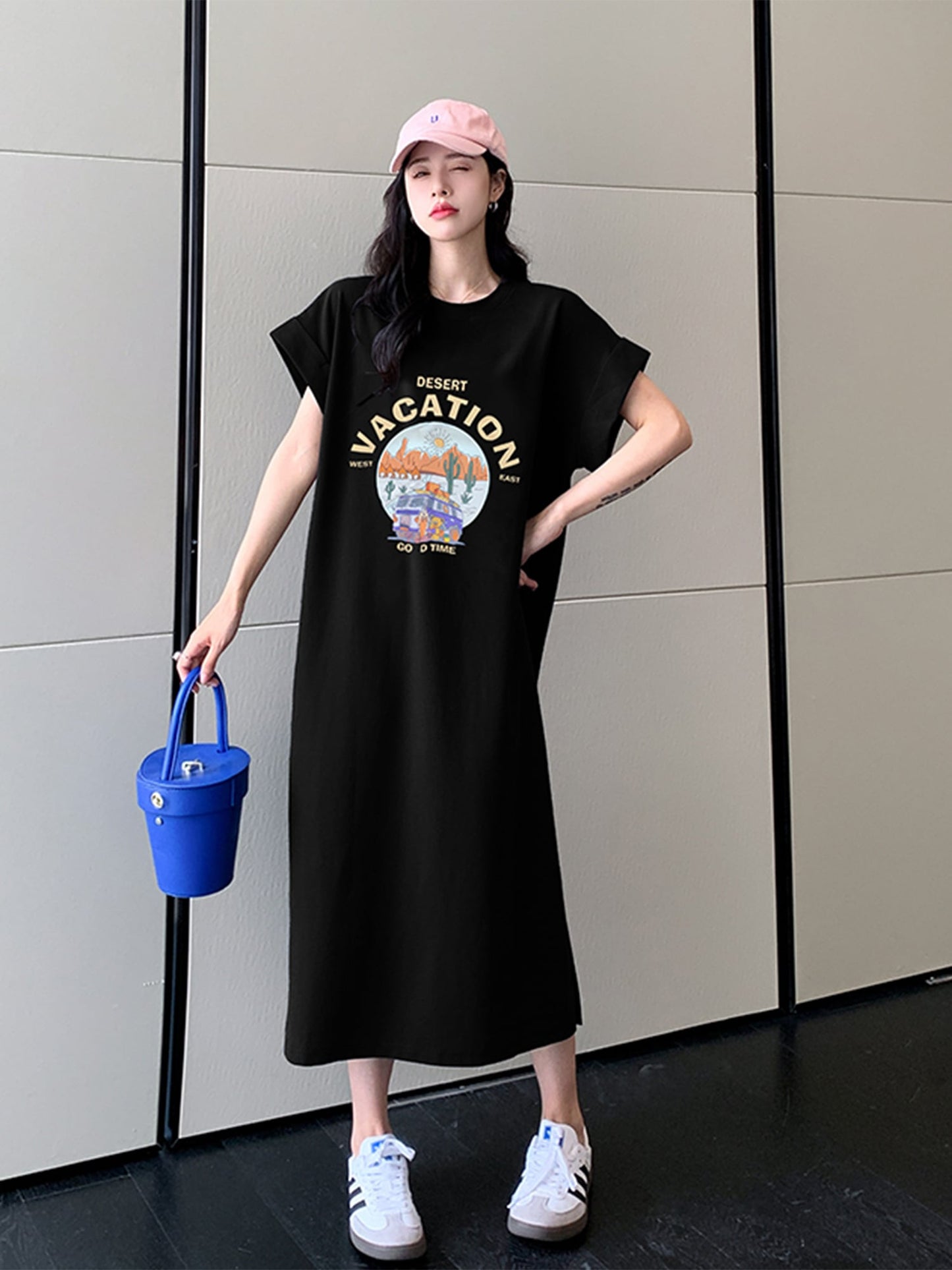 【半額!期間限定!!】 超人気 アバンギャルド カジュアル 全3色 ワンピース<ins-8513>