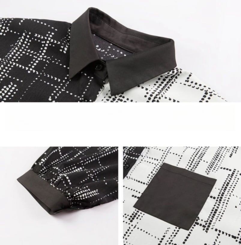 主役級 ファッション シンプル 知的 ブラウス<ins-6501>