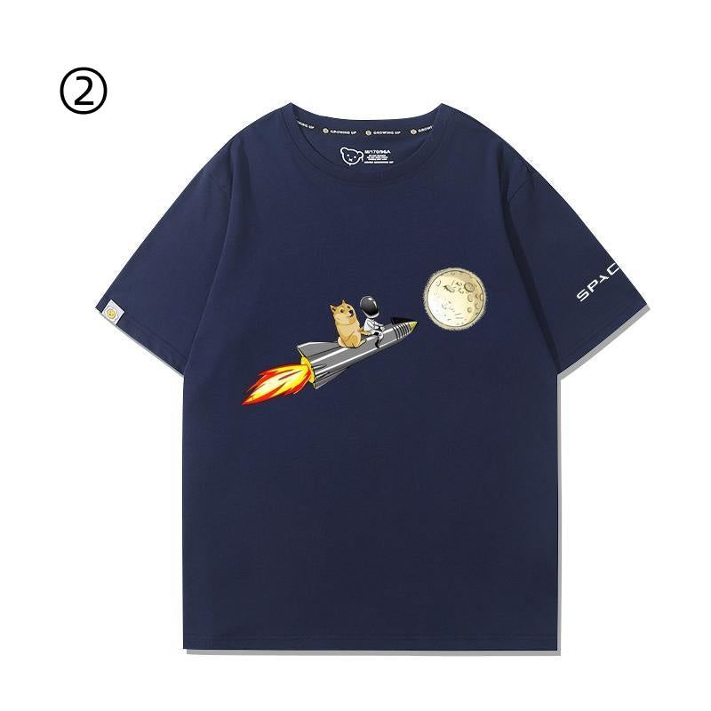 早い者勝ち おすすめ プリントロゴ 半袖 Tシャツ-A2371