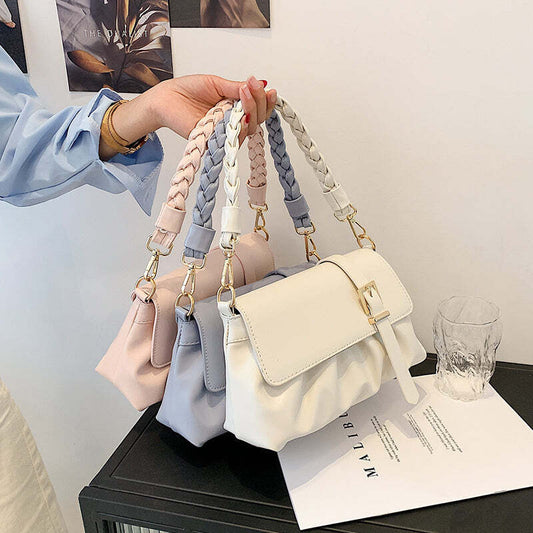 ファッション お値段以上 無地 ショルダーバッグ メッセンジャーバッグ<ins-2789>