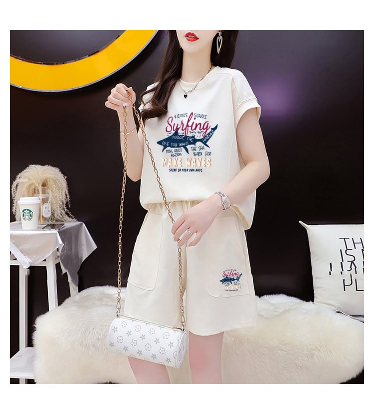 今季マストバイ カジュアル ファッション 半袖Tシャツⅹパンツセット全3色 <ins-8265>