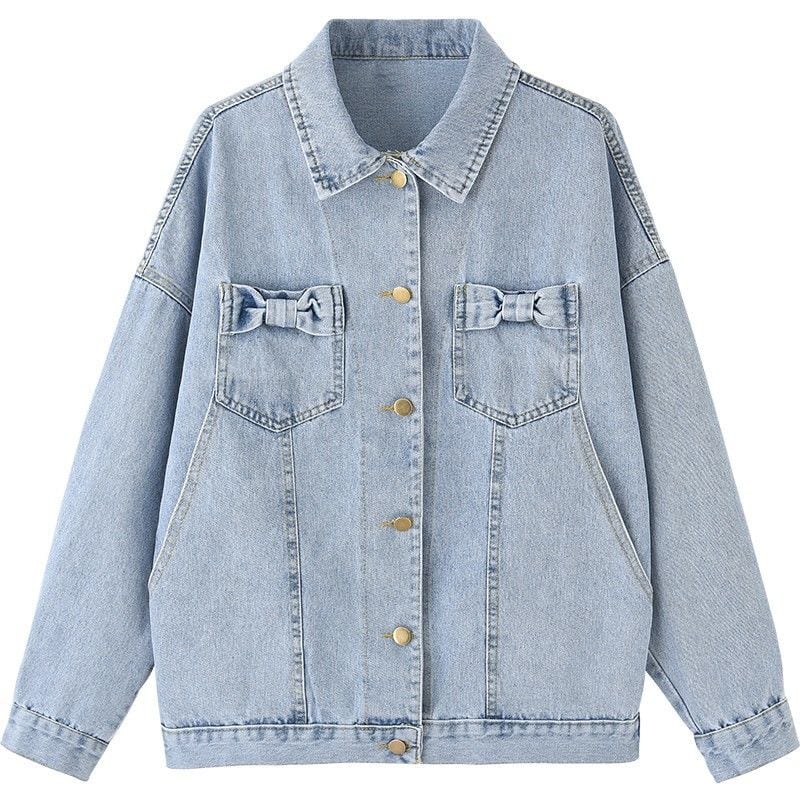 今季マストバイ ファッション ルーズ デニムジャケット<ins-6545>