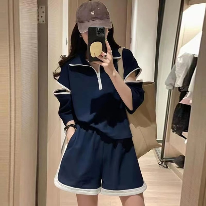 主役級 今季マストバイ ファッション 個性派 半袖Tシャツⅹパンツセット<ins-6533>